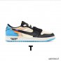 OW x Air Jordan 1 Low OG UNC Shoes Sneakers