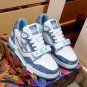 Luxury Virgil Trainer Sneakers Shoes Signature Blue White Monogram