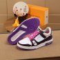 Luxury Virgil Trainer Sneakers Shoes Signature White Purple Monogram