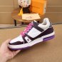 Luxury Virgil Trainer Sneakers Shoes Signature White Purple Monogram