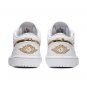Air Jordan 1 Low WhiteMetallic Gold Shoes Sneakers