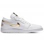 Air Jordan 1 Low WhiteMetallic Gold Shoes Sneakers