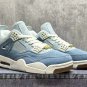 Air Jordan 4 Denim Worn Blue Shoes Sneakers