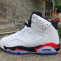 Air Jordan 6 WhiteFire Red 2025 Shoes Sneakers