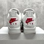 Nigel Sylvester x Air Jordan 4 White Grey Mamba Shoes Sneakers