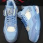 OW x AJ 4 Ice Blue Shoes Sneakers