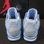 OW x AJ 4 Ice Blue Shoes Sneakers