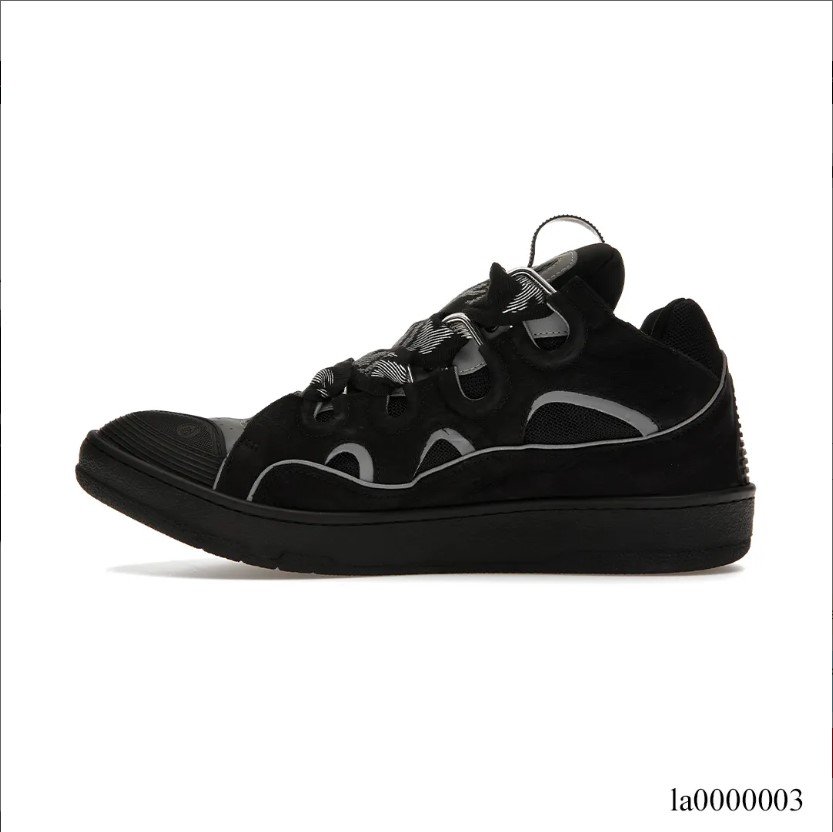 Lanvin Curb Sneaker Black Grey Shoes Sneakers