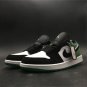 Air Jordan 1 Low White Black Mystic Green Shoes Sneakers