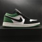 Air Jordan 1 Low White Black Mystic Green Shoes Sneakers