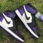 Air Jordan 1 Retro High Court Purple Shoes Sneakers