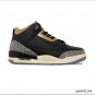 Air Jordan 3 Black Gold Shoes Sneakers