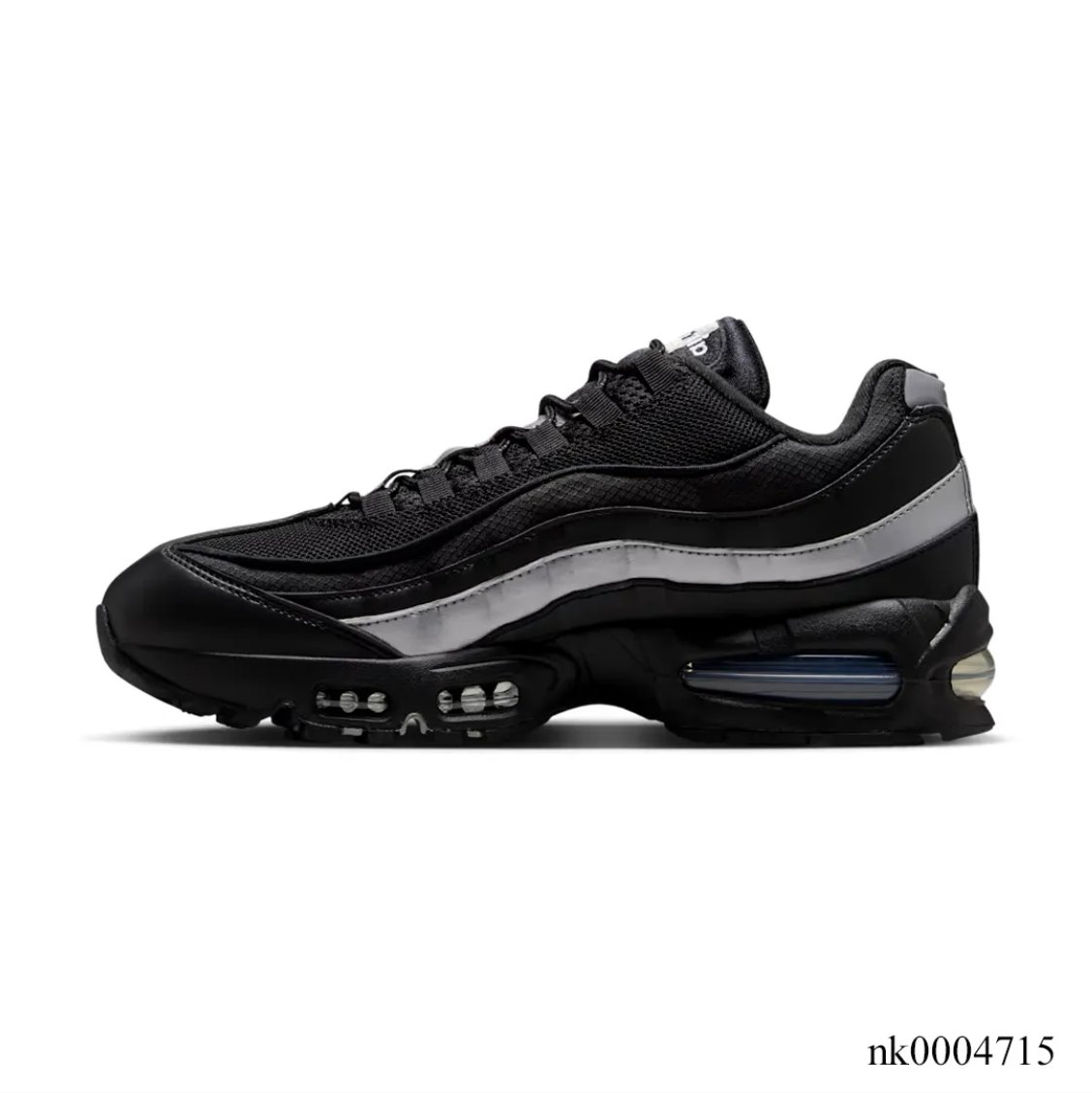 AM 95 Big Bubble Black Metallic Silver Shoes Sneakers