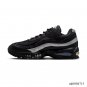 AM 95 Big Bubble Black Metallic Silver Shoes Sneakers
