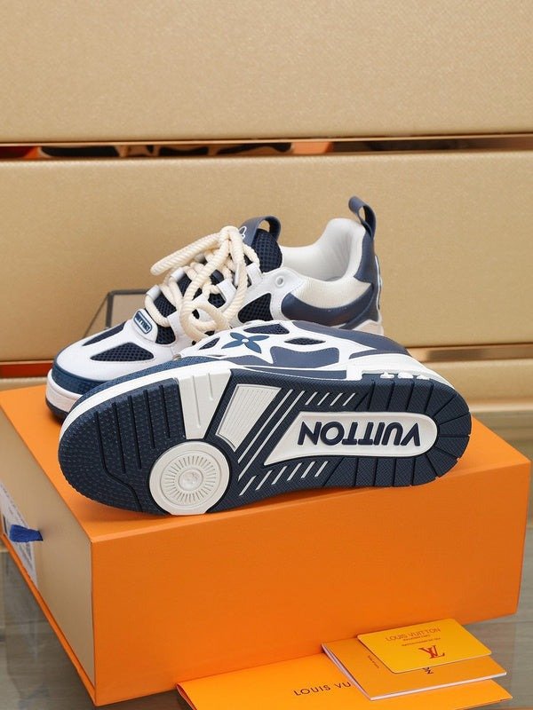 Louis Vuitton Lv Skate Sneaker Marine Blue White