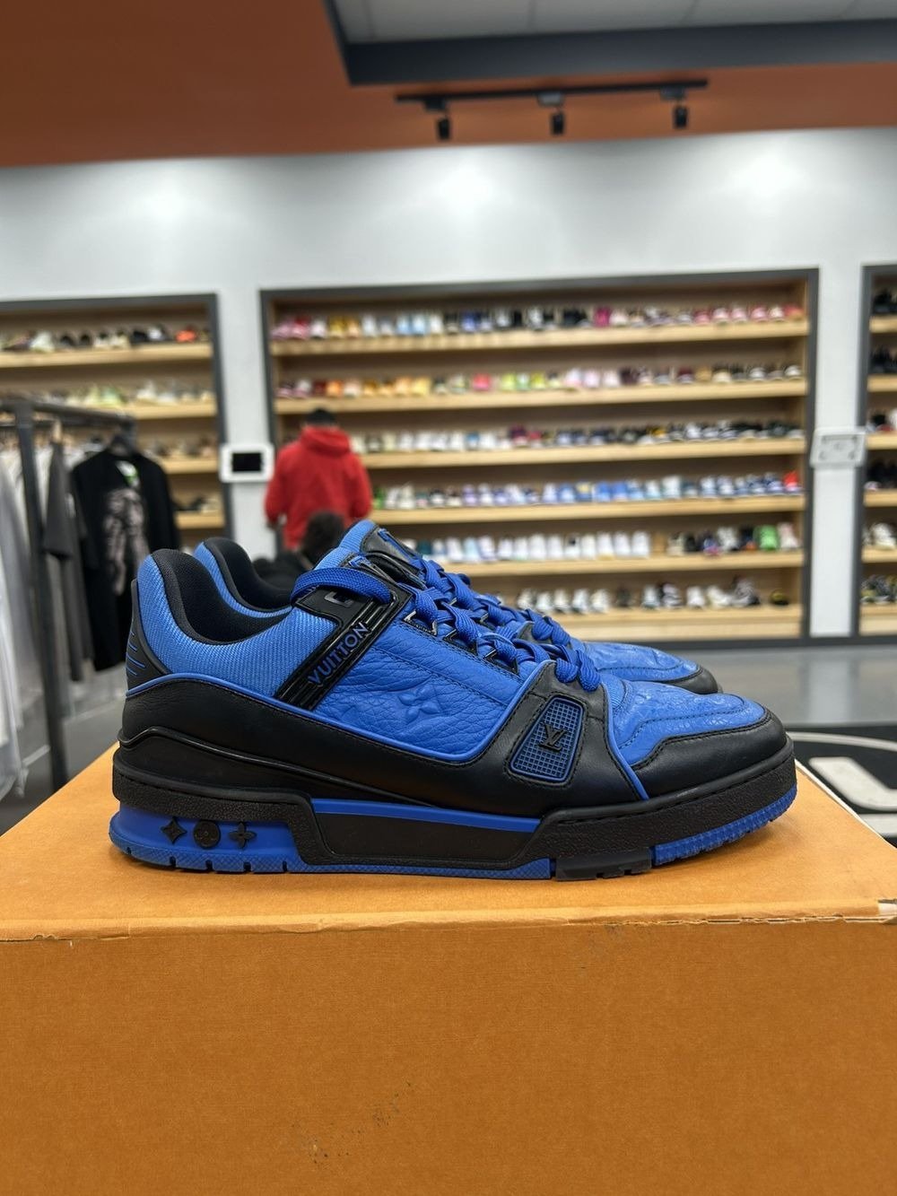 Louis Vuitton Lv Trainer Black Blue