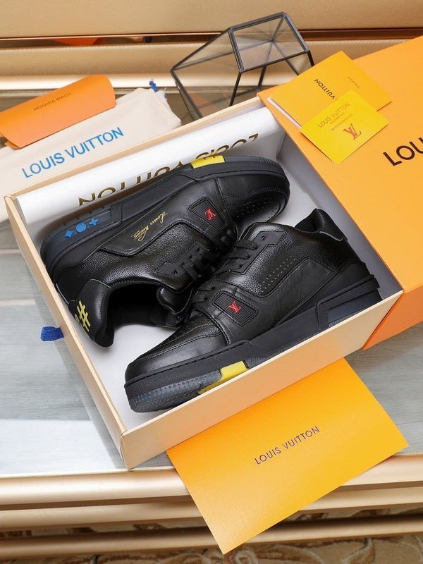Louis Vuitton Lv Trainer Black Signature