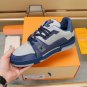 Louis Vuitton Lv Trainer Marine Grey Signature