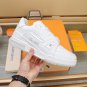 Louis Vuitton Lv Trainer White Grey Signature