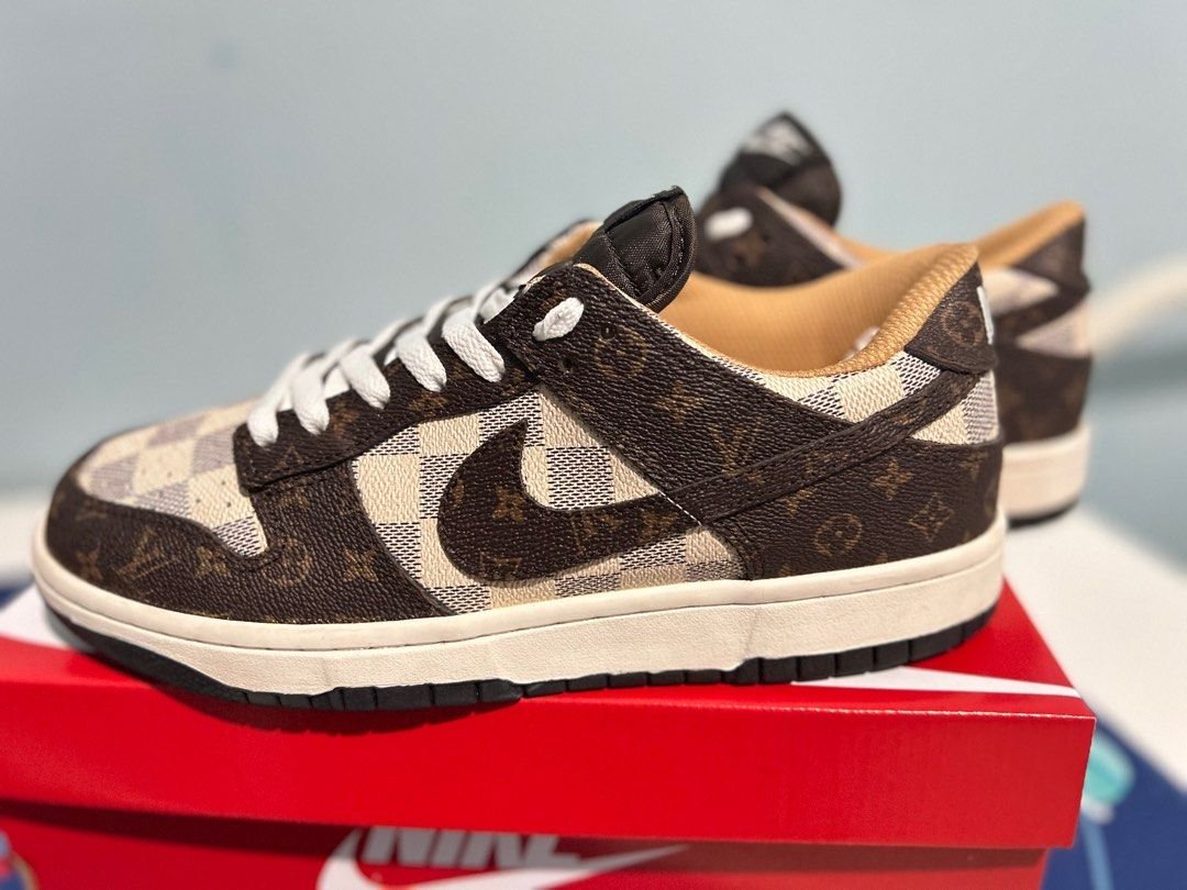 Louis Vuitton X Nike Sb Dunk Monogram Brown
