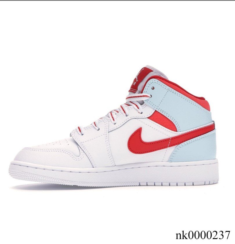 Air Jordan 1 Mid White Topaz Mist (GS) Shoes Sneakers