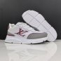 Luxury Lou Paris Classic Trainers White Grey Burgundy Shoes Sneakers