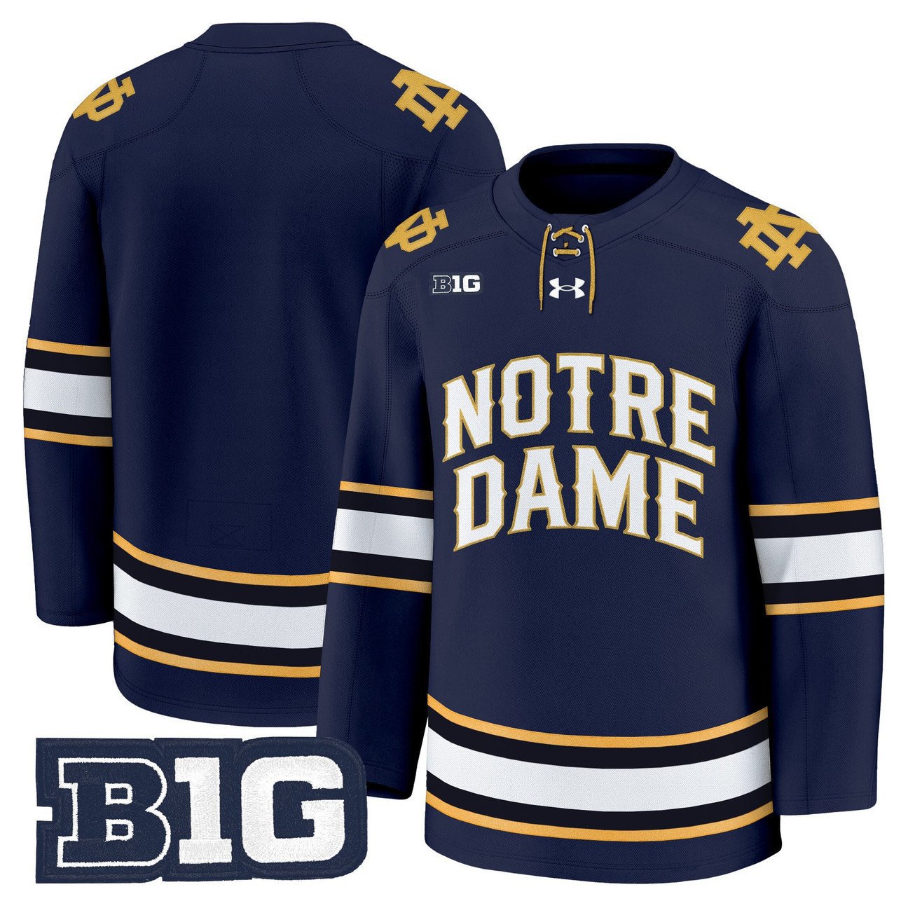 Team Jersey Notre Dame Fighting Irish 2025-26 Premium Stitched Navy