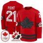 Brayden Point Jersey #21 Canada Olympic Premium Hockey Stitched Red
