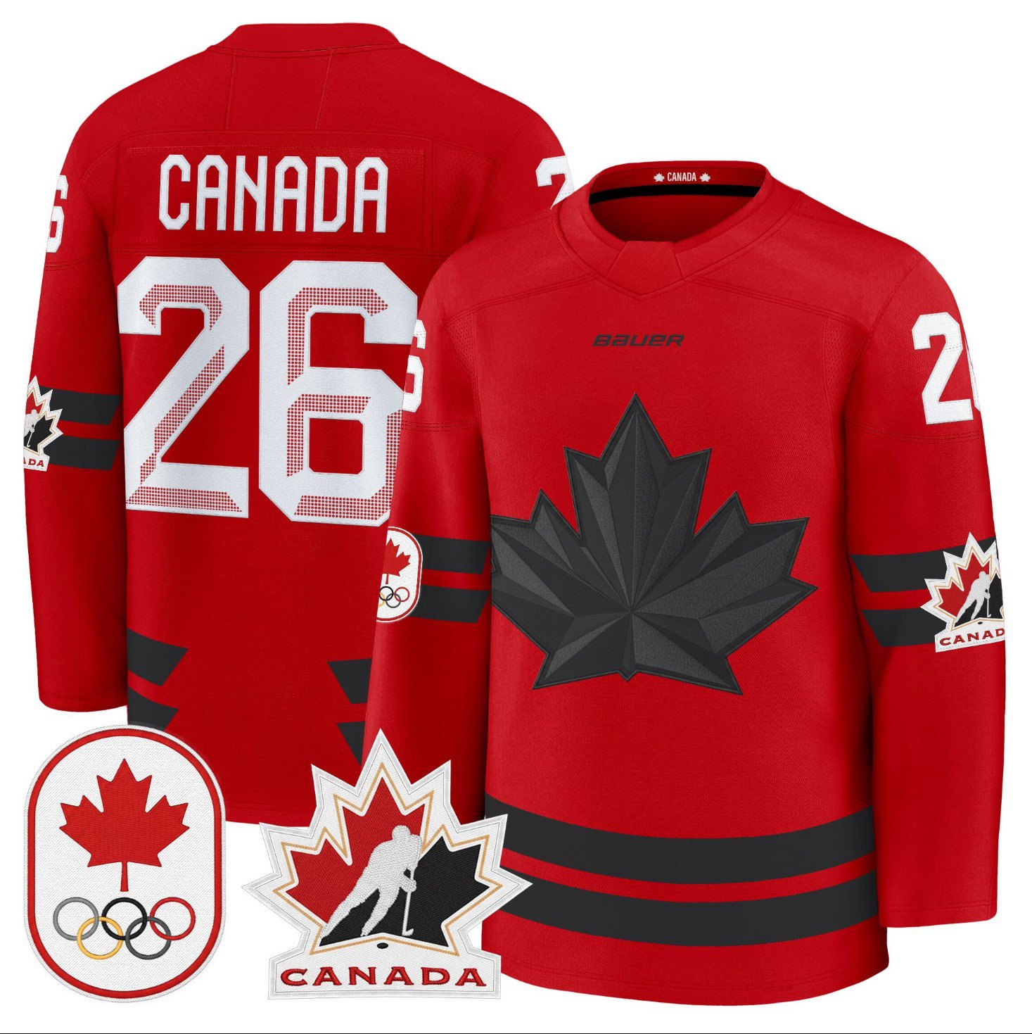 Canada Jersey #26 Canada Olympic Premium Hockey Stitched Red