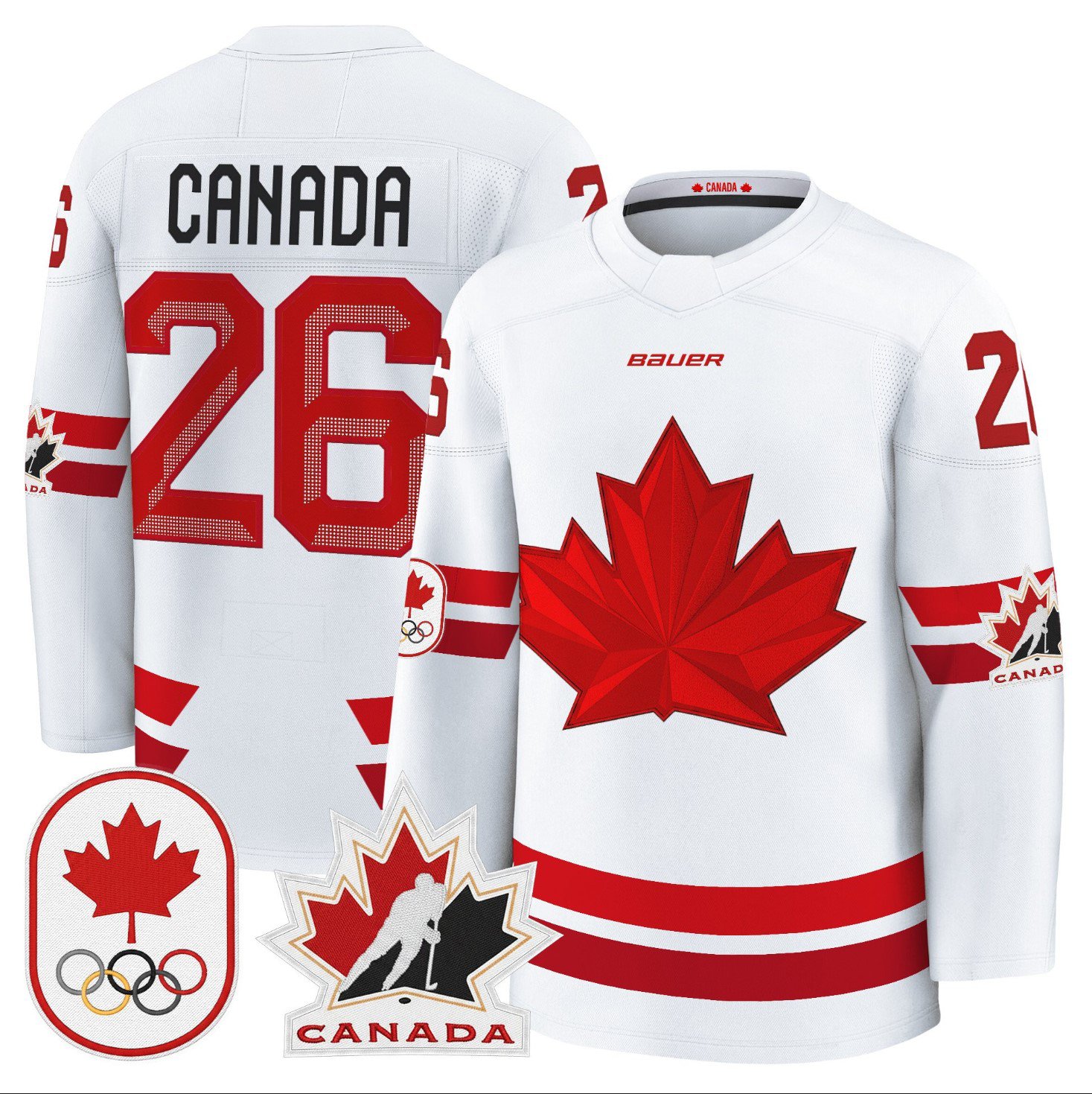 Canada Jersey #26 Canada Olympic Premium Hockey Stitched White