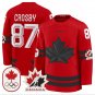 Sidney Crosby Jersey #87 Canada Olympic Premium Hockey Stitched Red