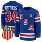 Auston Matthews Jersey #34 USA Olympic 2026 Premium Hockey Stitched