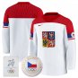 Team Jersey Czechia Olympic 2026 Premium Hockey Stitched White