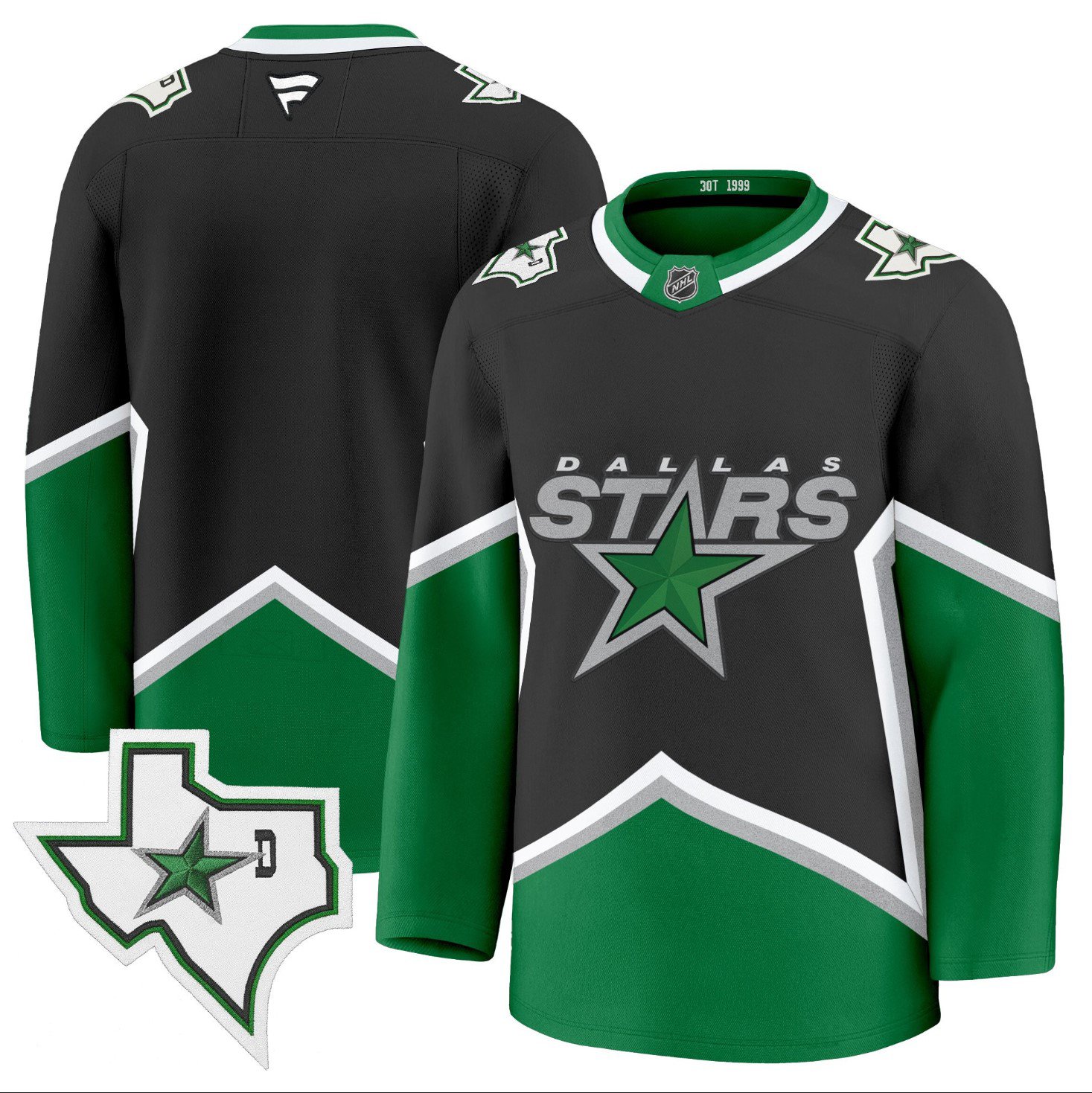 Team Jersey Dallas Stars '99 Throwback Premium All Stitched