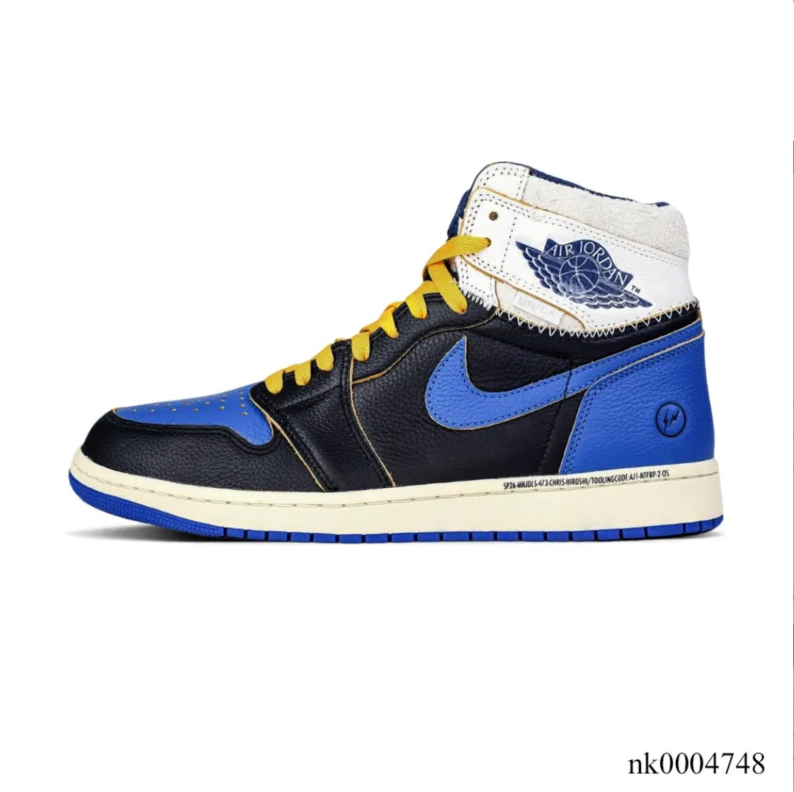 Fragment x Union LA x Air Jordan 1 High OG Sport Royal Shoes Sneakers