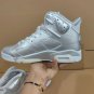 PSG x Air Jordan 6 Metallic Silver Shoes Sneaker