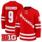 Kyle Kukkonen Jersey #9 Wisconsin Badgers 2025-26 Premium Stitched Red