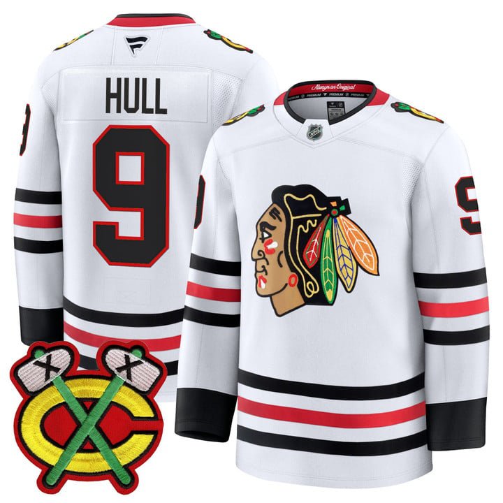 Bobby Hull Jersey #9 Chicago Blackhawks 2025-26 Premium Stitched White