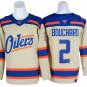 Edmonton Oilers #2 Evan Bouchard Light Beige Alternate Jersey