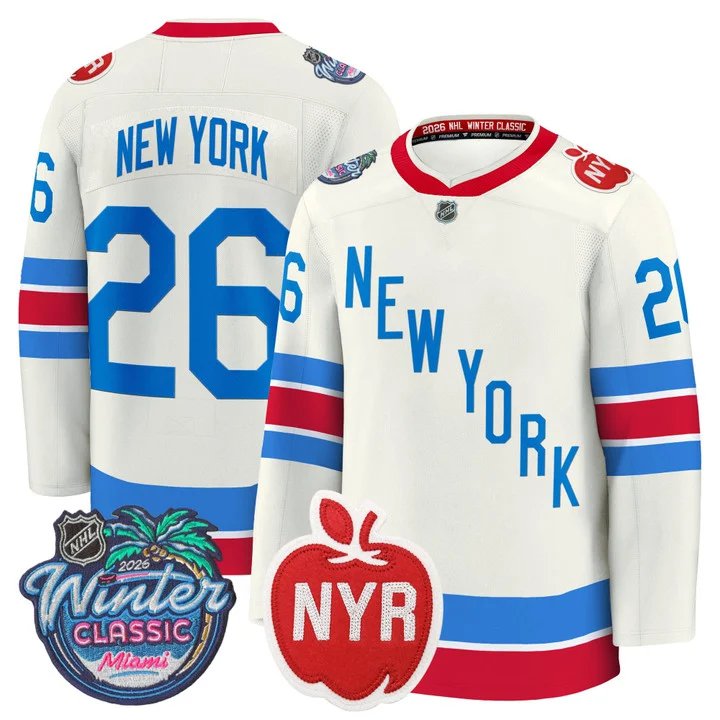 New York Jersey #26 New York Rangers 2026 Winter Classic Premium Stitched
