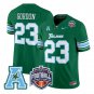 Javin Gordon Jersey #23 Tulane Green Wave 2025 AAC Championship Stitched Green