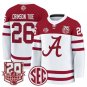 Crimson Tide Jersey #26  Crimson 2025-26 20th Patch Stitched White