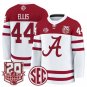 Luke Ellis Jersey #44  Crimson 2025-26 20th Patch Stitched White