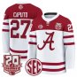 Will Caputo Jersey #27  Crimson 2025-26 20th Patch Stitched White