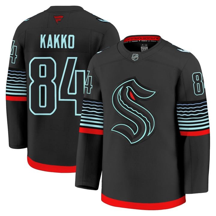 Kaapo Kakko Jersey #84 Seattle Kraken 2025 - 26 Premium Non-Glow All Stitched