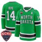 Cameron Berg Jersey #14 North Dakota Fighting Hawks 2025-26 Stitched Green