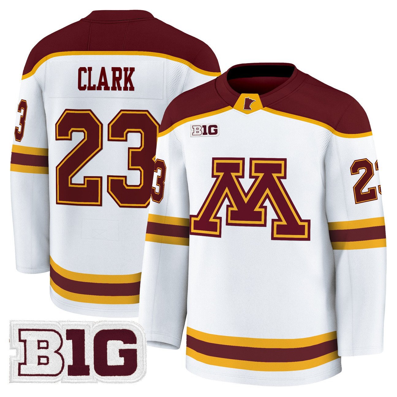 Jimmy Clark Jersey #23 Minnesota Golden Gophers 2025-26 Stitched White
