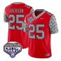 Bo Jackson Jersey #25 Ohio State 2025 Cotton Bowl Patch Stitched Red