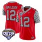 CJ Donaldson Jersey #12 Ohio State 2025 Cotton Bowl Patch Stitched Red