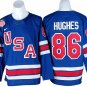 2026 Winter Olympics Team USA #86 Jack Hughes Blue Hockey Jersey